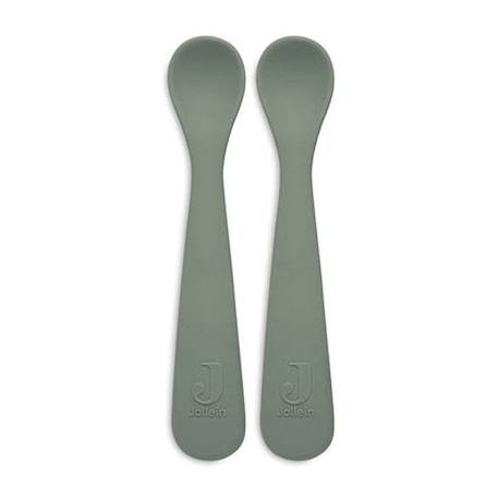 Cuillère bébé souple en silicone - JOLLEIN - Vert - A partir de 6 mois VERT 1 - vertbaudet enfant 