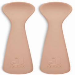 Puériculture-Repas-Cuillère souple Silicone Rose Pale (2pcs)