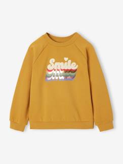 -Sweat motif smile en bouclettes fille