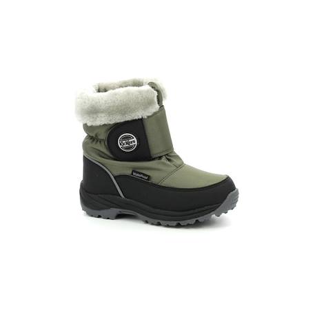 KICKERS Boots Jumpsnow Wpf kaki VERT 2 - vertbaudet enfant 