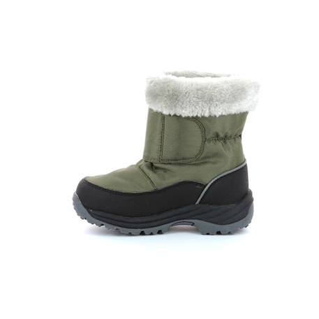 KICKERS Boots Jumpsnow Wpf kaki VERT 4 - vertbaudet enfant 