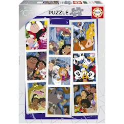 -Puzzle 1000 pièces COLLAGE DISNEY 100 - Marque EDUCA - Dimensions 68 x 48 cm