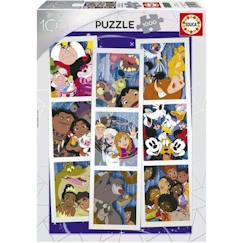 Jouet-Jeux éducatifs-Puzzles-Puzzle 1000 pièces COLLAGE DISNEY 100 - Marque EDUCA - Dimensions 68 x 48 cm
