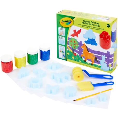 Créatif - CRAYOLA - Atelier de Peinture - Kit de dessin et peinture lavable! Dès 4 ans VERT 4 - vertbaudet enfant 