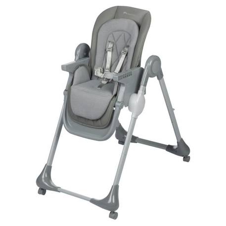 BEBECONFORT OLEA Chaise haute bébé, évolutive, multi-positions; de la naissance à 3 ans (15 kg), Tinted gray GRIS 3 - vertbaudet enfant 