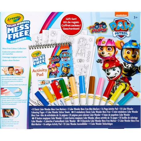 Coloriage - CRAYOLA - Coffret Pat' Patrouille - Activités Color Wonder sans dégâts! Dès 3 ans BLEU 4 - vertbaudet enfant 