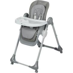Puériculture-Chaise haute, réhausseur-BEBECONFORT OLEA Chaise haute bébé, évolutive, multi-positions; de la naissance à 3 ans (15 kg), Tinted gray