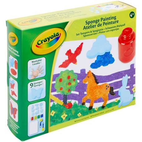 Créatif - CRAYOLA - Atelier de Peinture - Kit de dessin et peinture lavable! Dès 4 ans VERT 2 - vertbaudet enfant 