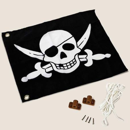 Drapeau pirate avec système de hissage NOIR 1 - vertbaudet enfant 