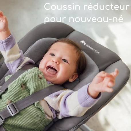 BEBECONFORT OLEA Chaise haute bébé, évolutive, multi-positions; de la naissance à 3 ans (15 kg), Tinted gray GRIS 6 - vertbaudet enfant 