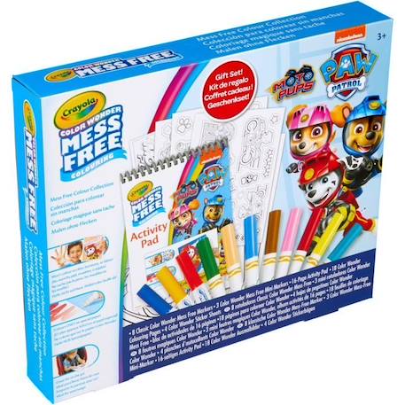 Coloriage - CRAYOLA - Coffret Pat' Patrouille - Activités Color Wonder sans dégâts! Dès 3 ans BLEU 1 - vertbaudet enfant 