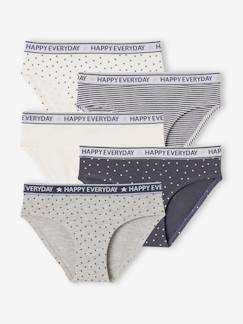 -Lot de 5 culottes Happy everyday fille