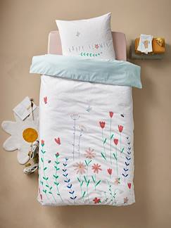 Linge de maison et décoration-Linge de lit enfant-Housse de couette-Parure enfant Magicouette FLOWERS, avec coton recyclé