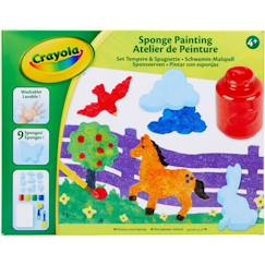 Créatif - CRAYOLA - Atelier de Peinture - Kit de dessin et peinture lavable! Dès 4 ans  - vertbaudet enfant