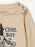 T-shirt motif 'cool boy' bébé garçon en coton bio sable 2 - vertbaudet enfant 