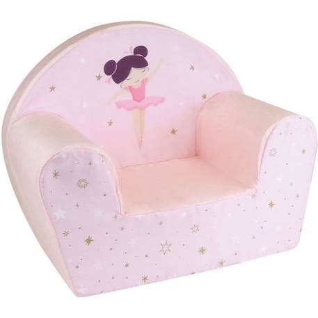 Fauteuil club Danseuse Ballerine pour enfant - FUN HOUSE - l.52 x P.33 x H.42 cm - Rose ROSE 2 - vertbaudet enfant 