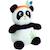 Peluche bouillotte INDIAN PANDA - JEMINI - H 21 cm - Blanc et noir - Bébé BLANC 1 - vertbaudet enfant 