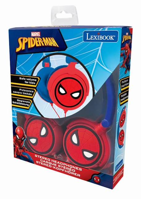 Casque stéréo filaire pliable SpiderMan ROUGE 4 - vertbaudet enfant 