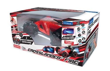 LEXIBOOK - CROSSLANDER® FIRE - Voiture télécommandée tout-terrain rechargeable avec vapeur, sons, lumières, télécommande et ROUGE 4 - vertbaudet enfant 