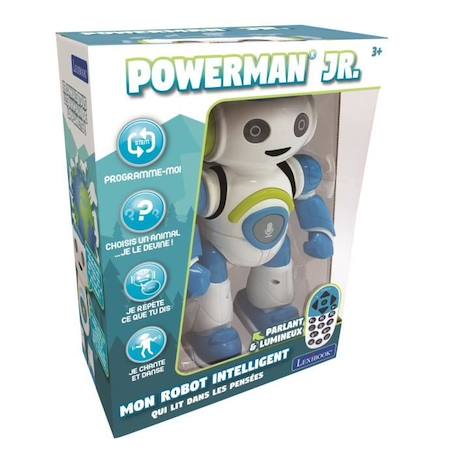 POWERMAN® JR. Robot Programmable avec Quiz, Musique, Jeux (Français) BLANC 5 - vertbaudet enfant 