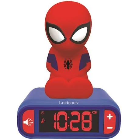 Réveil avec Veilleuse en 3D design SpiderMan et effets sonores ROUGE 1 - vertbaudet enfant 