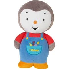 Jouet-Peluche - JEMINI - T'CHOUPI - 25cm - Mixte - Bleu, rouge, jaune, blanc et gris