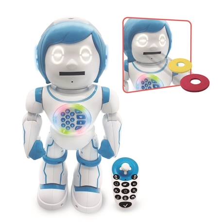 POWERMAN® KID Mon Robot Ludo-Educatif Bilingue Programmable avec Télécommande et fabrique à histoires (Français/Anglais) BLANC 2 - vertbaudet enfant 