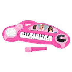 Jouet-Piano électronique pour enfants Barbie avec effets lumineux et microphone - 24 touches