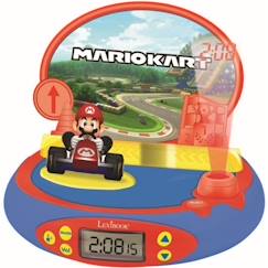 Jouet-MARIO KART - Réveil Projecteur avec Sons du jeu vidéo Nintendo - LEXIBOOK