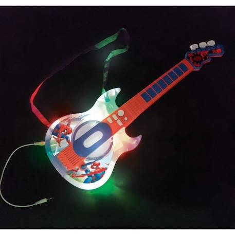 Cette guitare électronique Spider-Man est parfaite pour devenir une star du rock'n roll ! BLEU 2 - vertbaudet enfant 