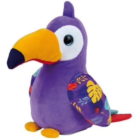 Peluche interactive Toucan TROPI'BIRDS PELUCHE INTERACTIVE - Jemini - environ 20 cm VIOLET 1 - vertbaudet enfant 