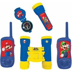 Jouet-Multimédia-Kit d'aventurier Super Mario - Talkie-Walkies, jumelles, lampe torche et boussole