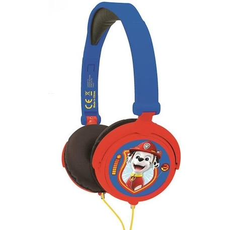 Casque stéréo filaire pliable Pat' Patrouille pour enfants avec limitation de volume d'écoute - LEXIBOOK BLEU 1 - vertbaudet enfant 