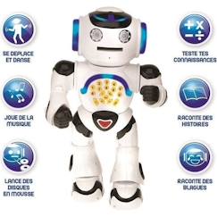 Jouet-Jeux éducatifs-Robots-POWERMAN® - Mon Premier Robot Ludo-Éducatif (Français), sons et lumières - LEXIBOOK