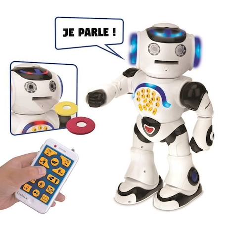 POWERMAN® Robot Interactif pour Jouer et Apprendre avec télécommande (Français) BLANC 2 - vertbaudet enfant 