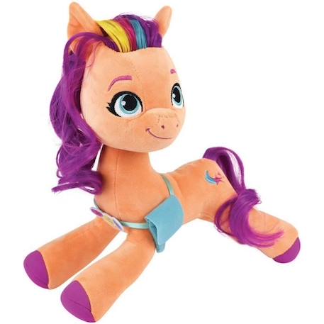 Jemini my little pony peluche sunny articulee +/- 30 cm avec 3 accessoires ORANGE 6 - vertbaudet enfant 