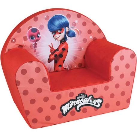 Fauteuil club Lady Bug - FUN HOUSE - Plush - Pour enfant - l.52 x P.33 x H.42 cm - Origine France garantie ROUGE 2 - vertbaudet enfant 