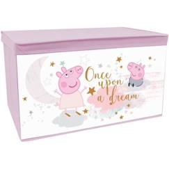 -FUN HOUSE Peppa Pig Coffre à jouets - Pliable - 55,5 x 34,5 x 34 cm - Pour enfant