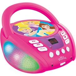 Jouet-Jeux éducatifs-Lecteur CD Bluetooth Disney Princess avec Effets Lumineux