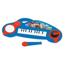 Jouet-Activités artistiques et musicales-Piano électronique pour enfants La Pat’ Patrouille avec effets lumineux et microphone - 24 touches