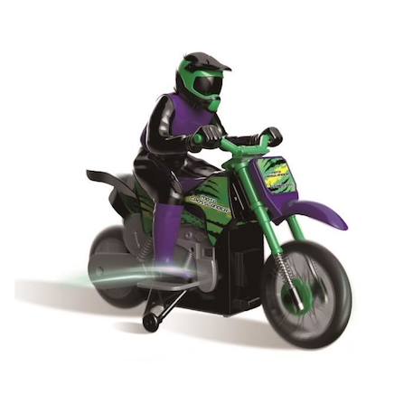 Moto Crosslander® LEXIBOOK - Radiocommande 2.4 Ghz - Cascade extrême avec effets lumineux NOIR 2 - vertbaudet enfant 