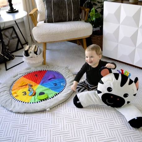 BABY EINSTEIN Tapis d'éveil Ocean Explorers, avec arche de jeu en bois et jouets multisensoriels BLANC 3 - vertbaudet enfant 