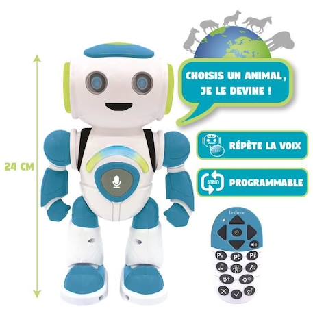 POWERMAN® JR. Robot Programmable avec Quiz, Musique, Jeux (Français) BLANC 2 - vertbaudet enfant 