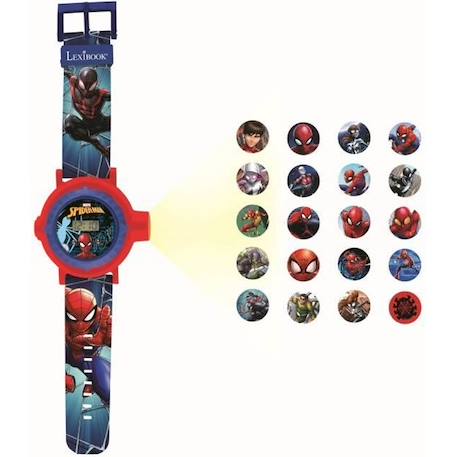 Montre digitale de projection Spider-Man - LEXIBOOK - 20 images - Bracelet ajustable - Dès 3 ans BLEU 1 - vertbaudet enfant 