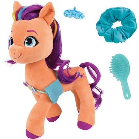 Jemini my little pony peluche sunny articulee +/- 30 cm avec 3 accessoires ORANGE 5 - vertbaudet enfant 