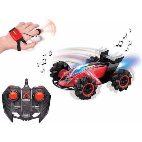 LEXIBOOK - CROSSLANDER® FIRE - Voiture télécommandée tout-terrain rechargeable avec vapeur, sons, lumières, télécommande et ROUGE 1 - vertbaudet enfant 