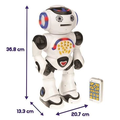 POWERMAN® Robot Interactif pour Jouer et Apprendre avec télécommande (Français) BLANC 4 - vertbaudet enfant 