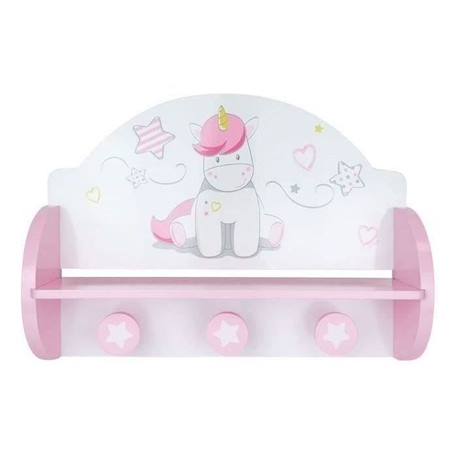 FUN HOUSE Etagère Portemanteau Licorne Pour Enfants BLANC 1 - vertbaudet enfant 