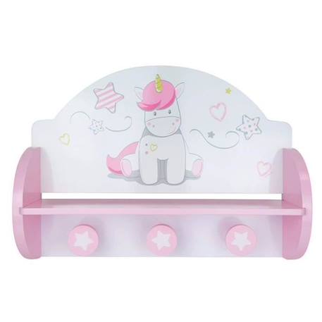 FUN HOUSE Etagère Portemanteau Licorne Pour Enfants BLANC 3 - vertbaudet enfant 