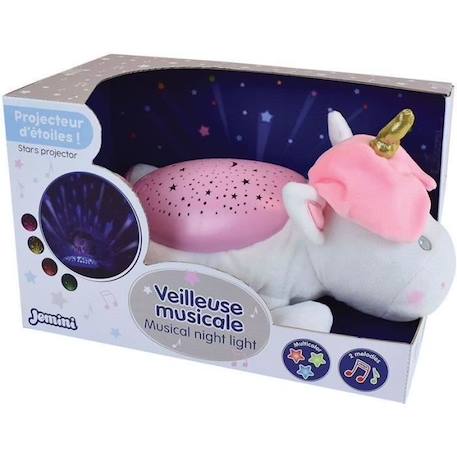 Peluche veilleuse et musicale LICORNE - JEMINI - +/- 39 cm - Rose - Piles - Plush ROSE 1 - vertbaudet enfant 